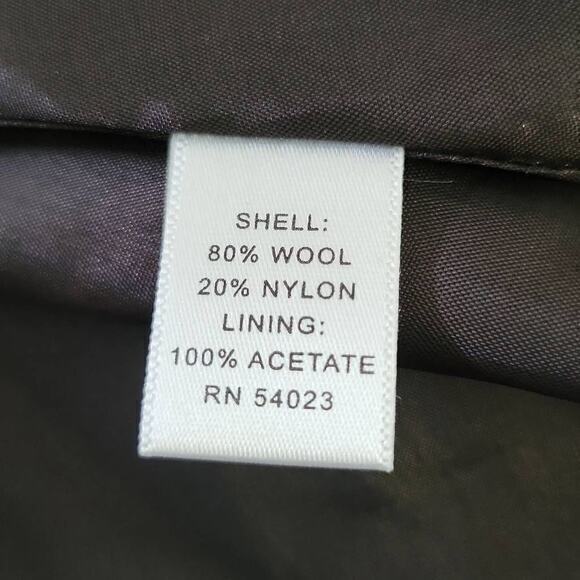 Banana Republic Women's Wool Blend A-line Button Down Midi Skirt Gray Size 0 - Picture 8 of 8